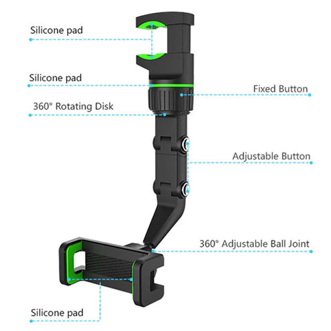 Multifunctional 360Âº Rotatable Car Phone Holder