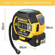 3 in 1 Infrared Laser Tape Measuring Instrument