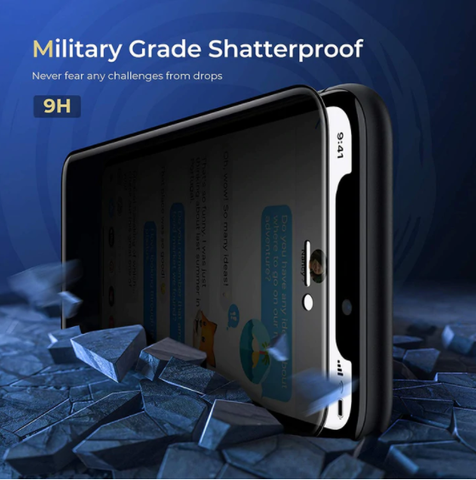 Shatterproof Privacy Screen Tempered Glass Protector