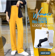 WOMAN FULL-LENGTH LOOSE PANTS