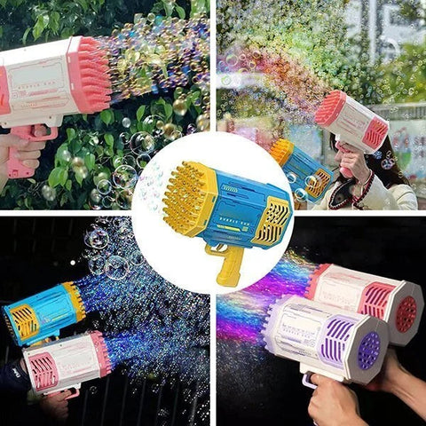 Bubble Machine with Colorful Lights, for Kids