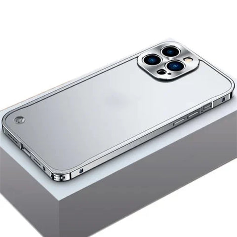 Metal Frame Magnetic charging Case Cover for iPhone